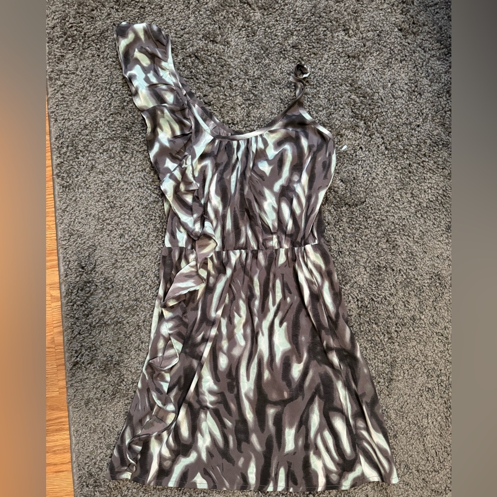 Blue gray dress